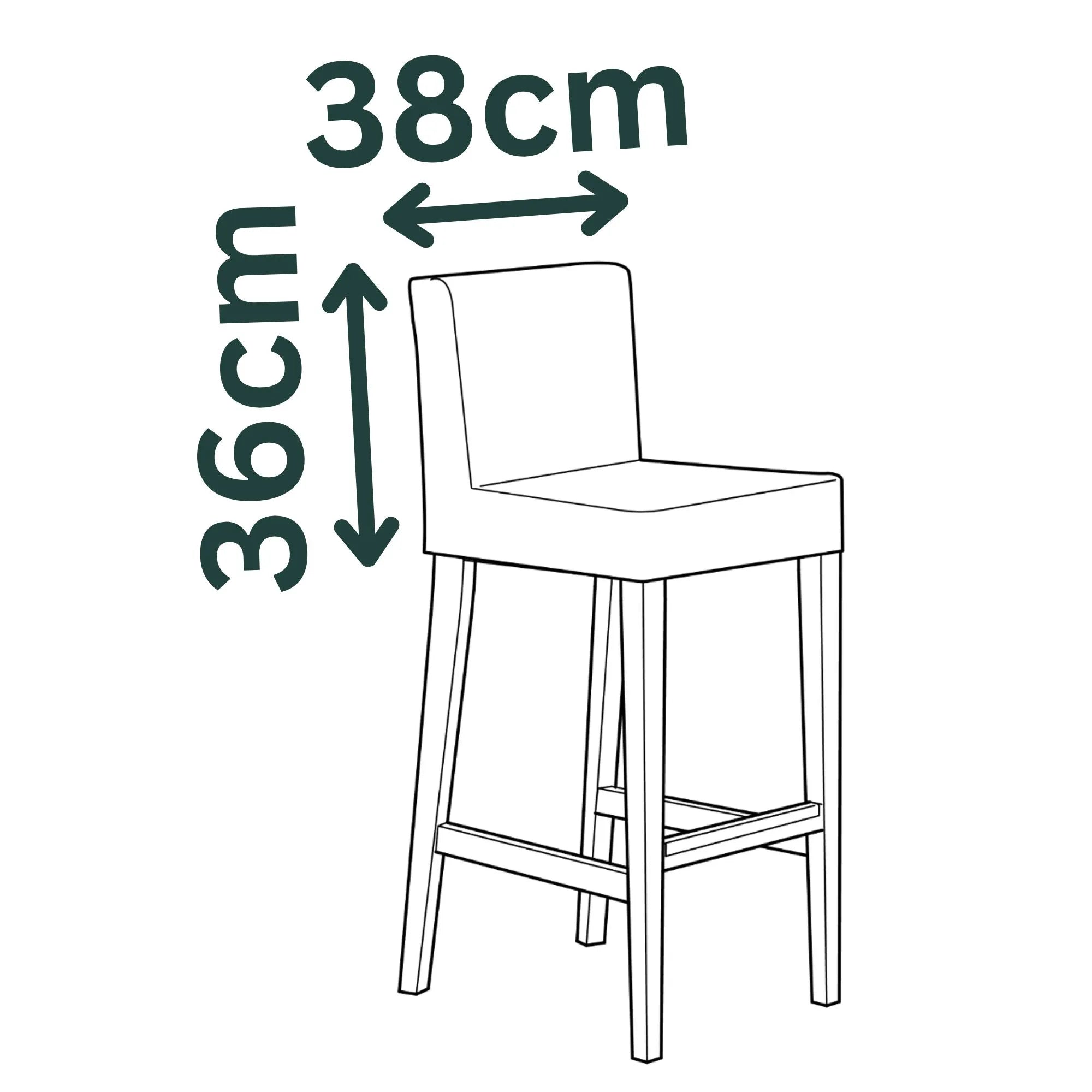 HENRIKSDAL IKEA Barstol Klädsel, Standard (Liten) Storlek Modell